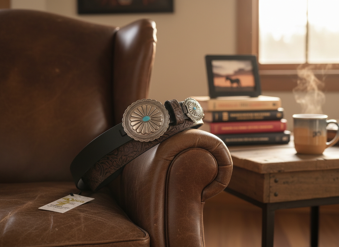 Matched with Leather Lariat Larry